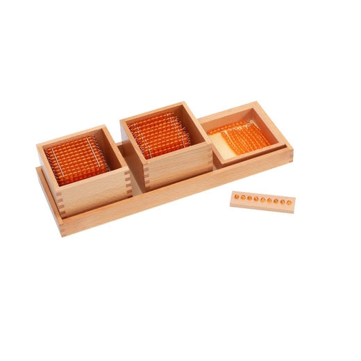 Deuxième plateau du système décimal - Eveil Montessori Maroc