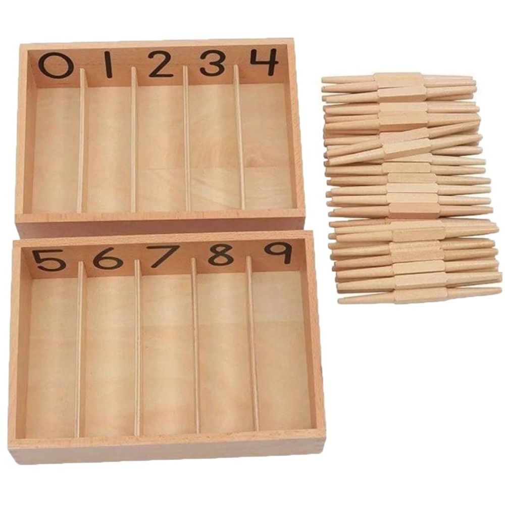 Boîte des Fuseaux - Eveil Montessori Maroc