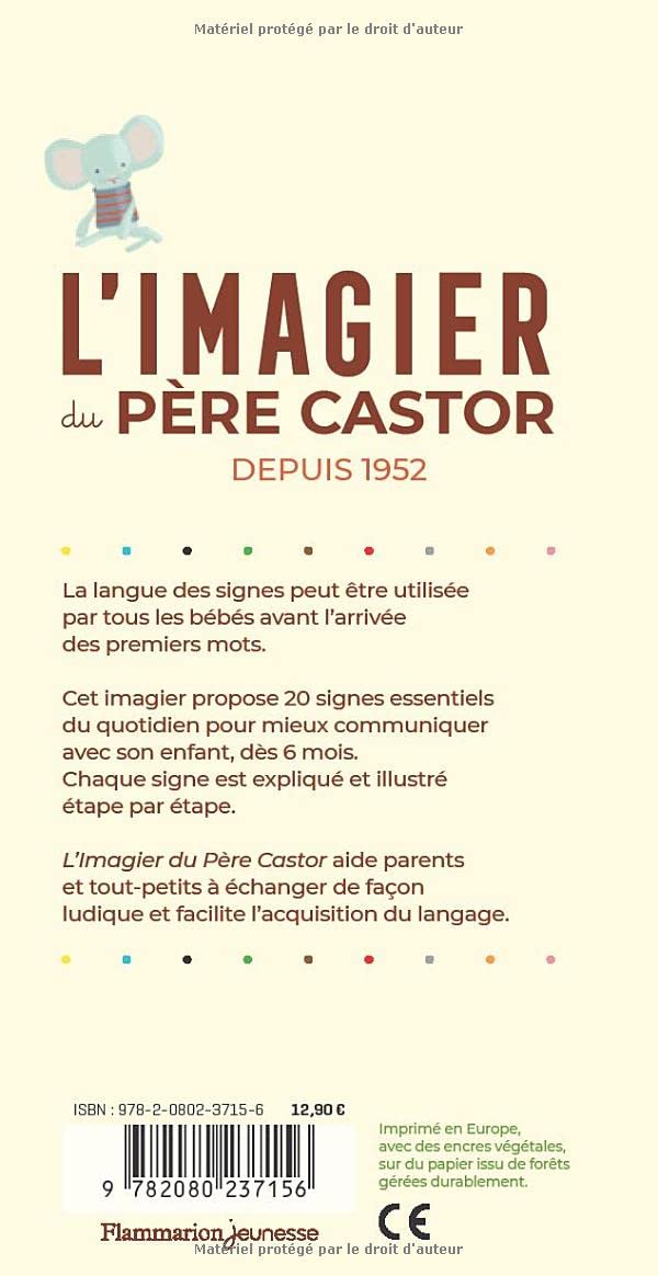 L'Imagier du Père Castor - En langue des signes - Eveil Montessori Maroc