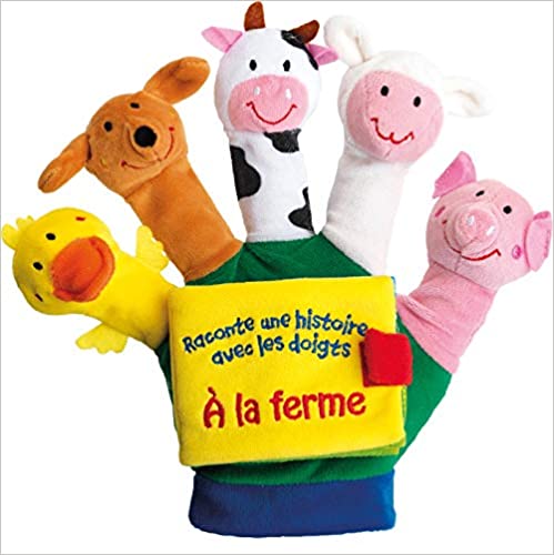 Raconte Une Histoire avec les Doigts - A la Ferme - Livre Gant- Eveil Montessori Maroc