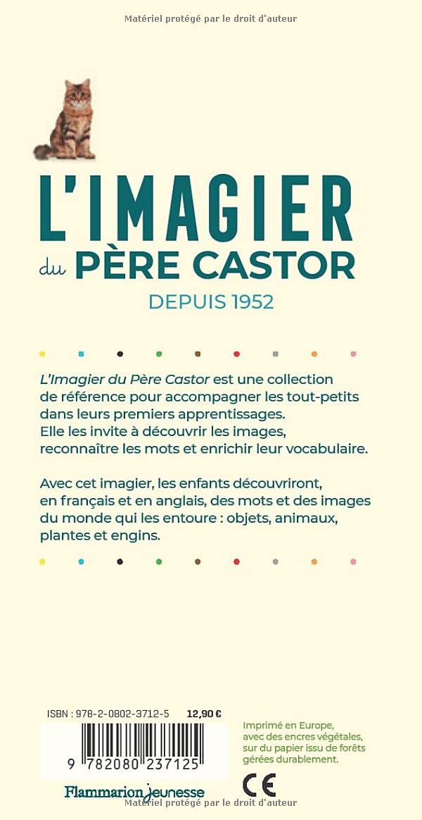 L'Imagier du Père Castor - Mes premiers mots d'anglais - Eveil Montessori Maroc