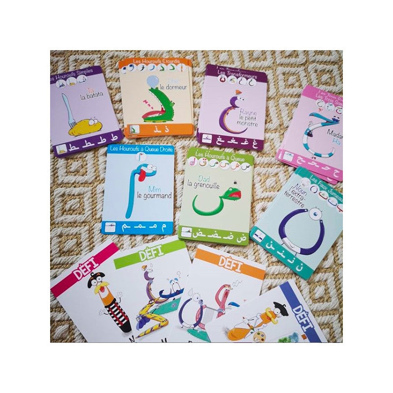 Le Monde merveilleux des Houroufs : jeu de 7 familles - Eveil Montessori Maroc