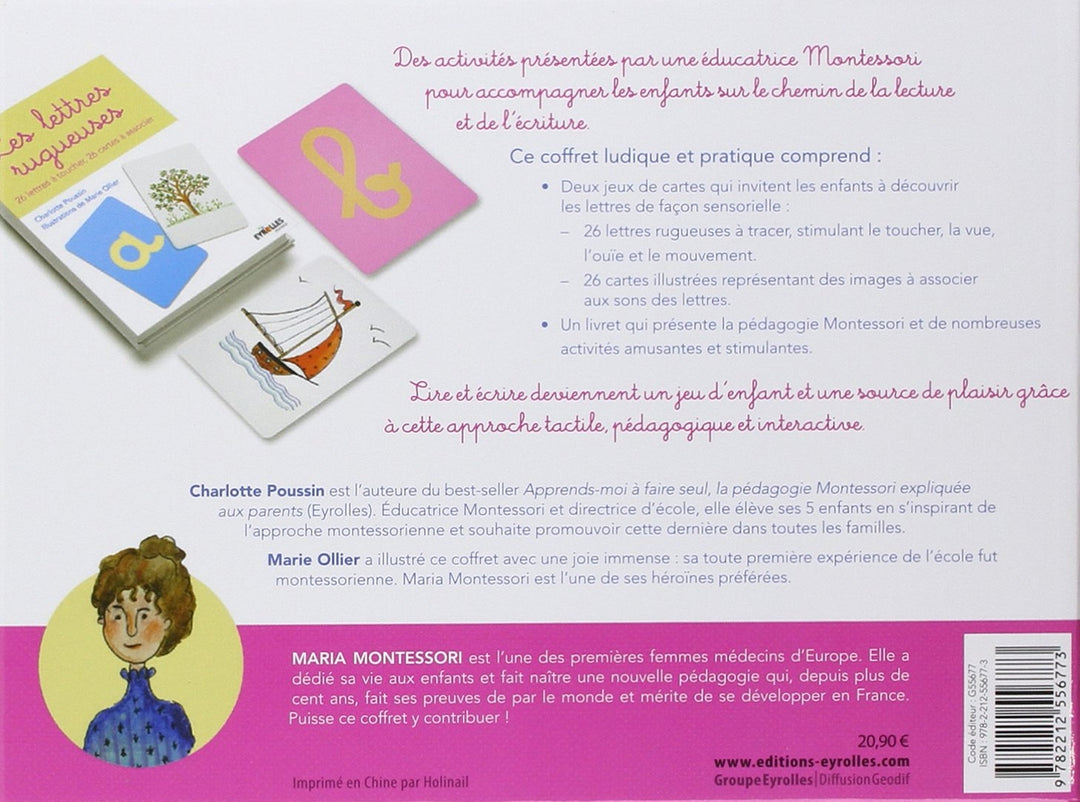 Les lettres rugueuses - Eveil Montessori Maroc