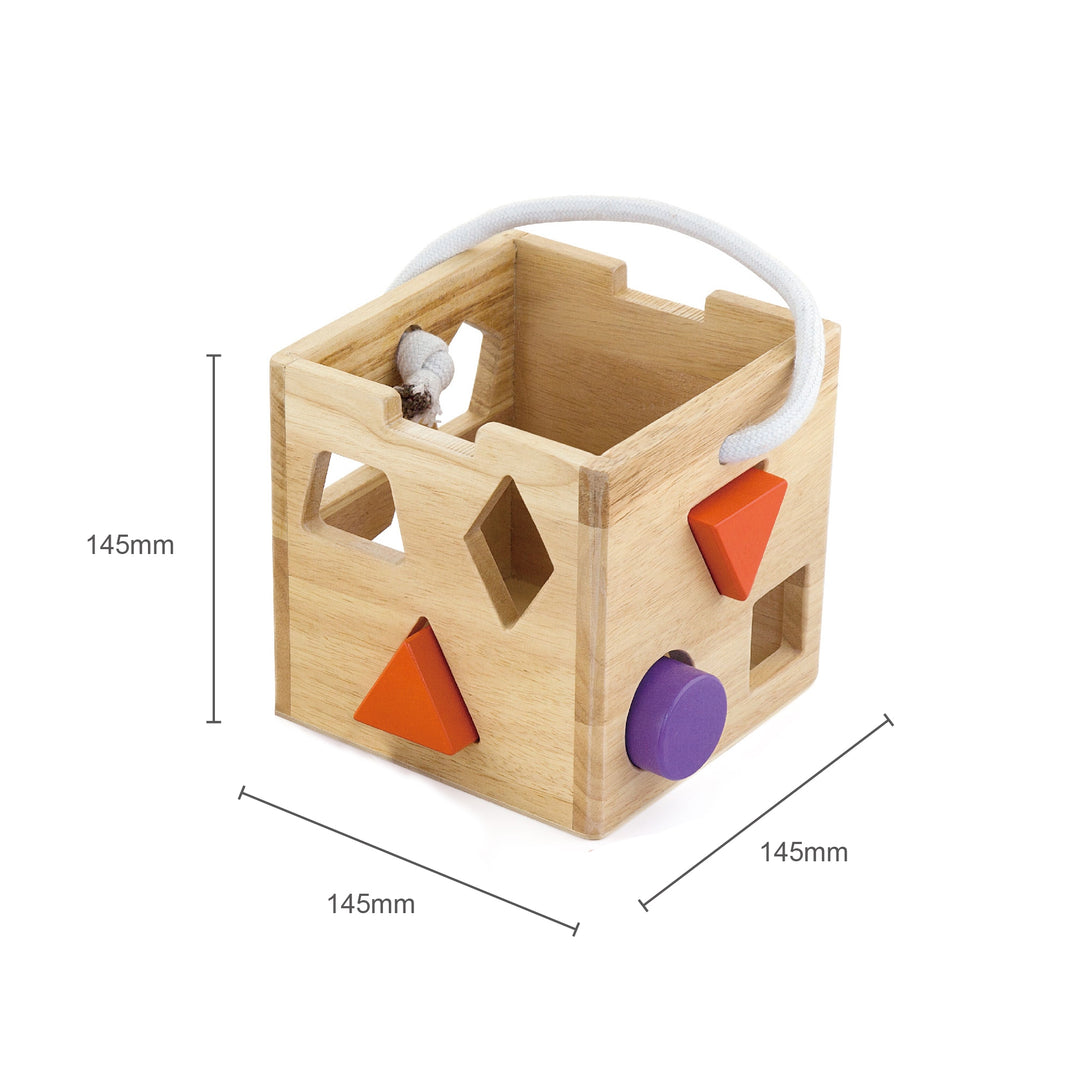 Boite d'encastrement de formes en bois - Eveil Montessori Maroc