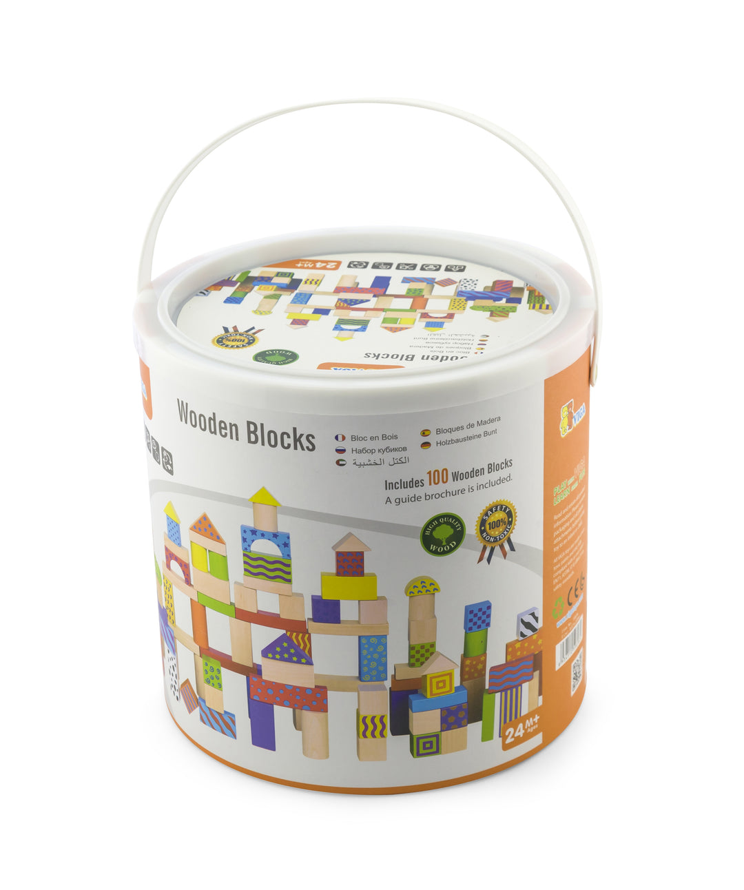 Blocs de construction colorés 100 pièces - Eveil Montessori Maroc