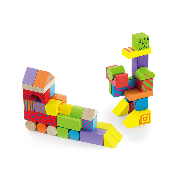 Blocs de construction colorés 100 pièces - Eveil Montessori Maroc