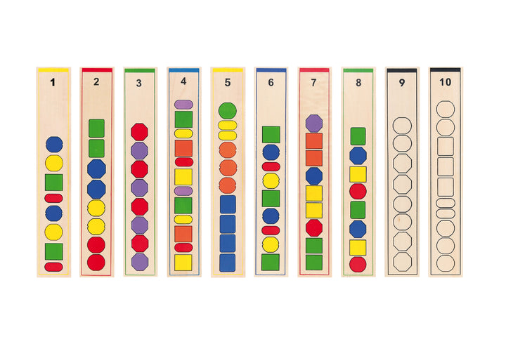 Jeu de perles en bois - Suivre L'ordre Des Codes Couleurs - Eveil Montessori Maroc