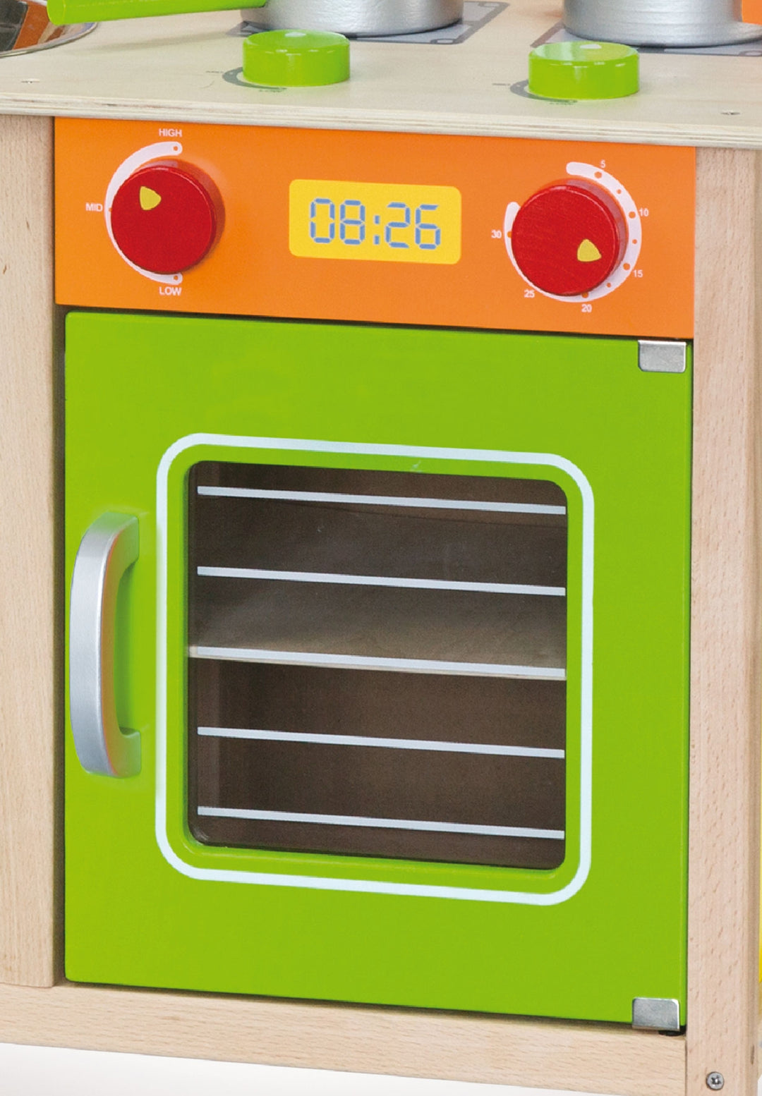 Jolie cuisine en bois aves accessoires - Eveil Montessori Maroc