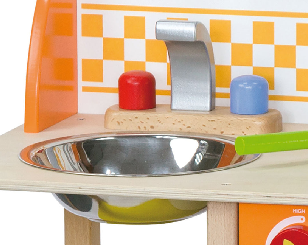 Jolie cuisine en bois aves accessoires - Eveil Montessori Maroc