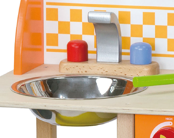 Jolie cuisine en bois aves accessoires - Eveil Montessori Maroc