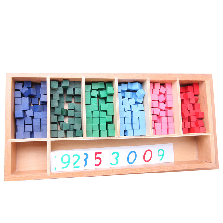 Matériel pour tableau des nombres décimaux - Eveil Montessori Maroc