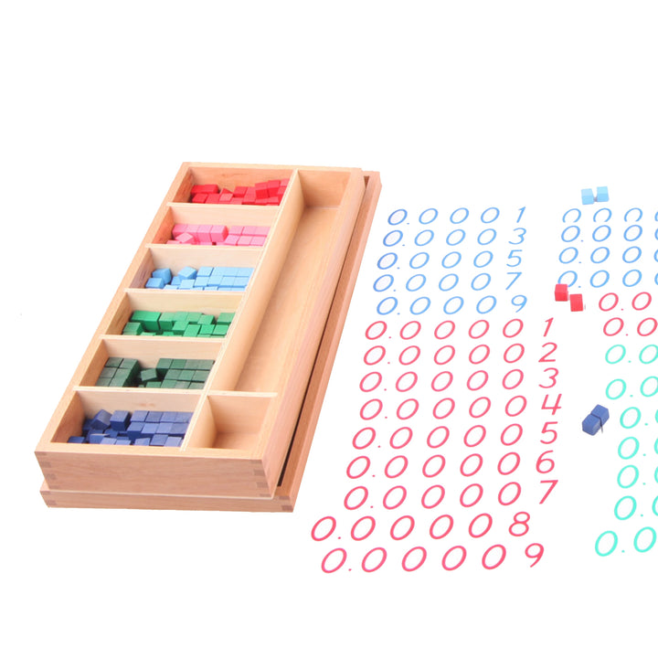 Matériel pour tableau des nombres décimaux - Eveil Montessori Maroc