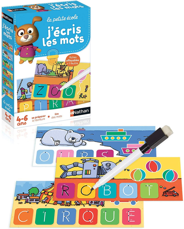 J'écris les mots - Eveil Montessori Maroc