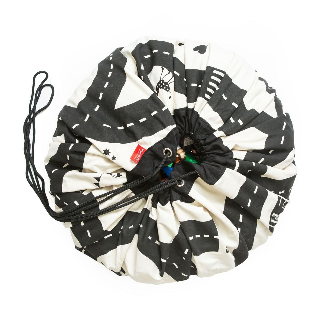 Sac de rangement pour jouets 2 en 1 route | Eveil Montessori Maroc