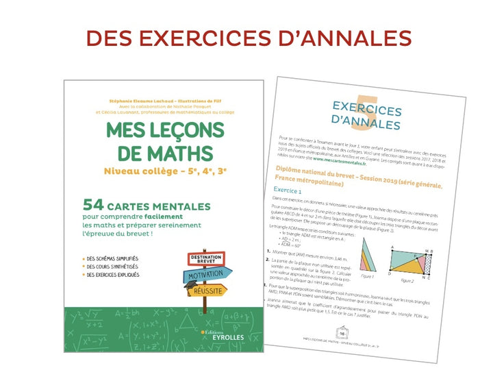 Mes leçons de Maths - niveau collège 5e, 4e, 3e - Eveil Montessori Maroc