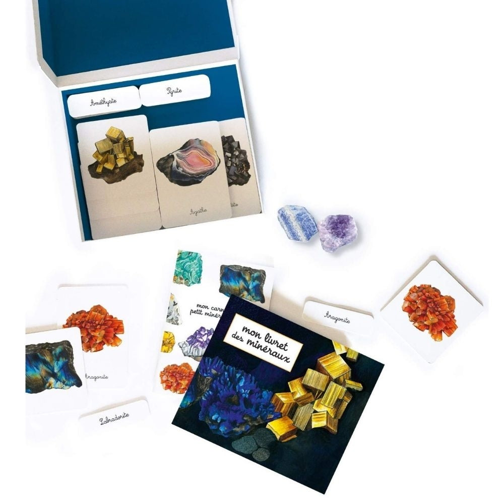 Mon coffret Montessori des minéraux - Avec 2 pierres véritables - Dès 5 ans - Eveil Montessori Maroc
