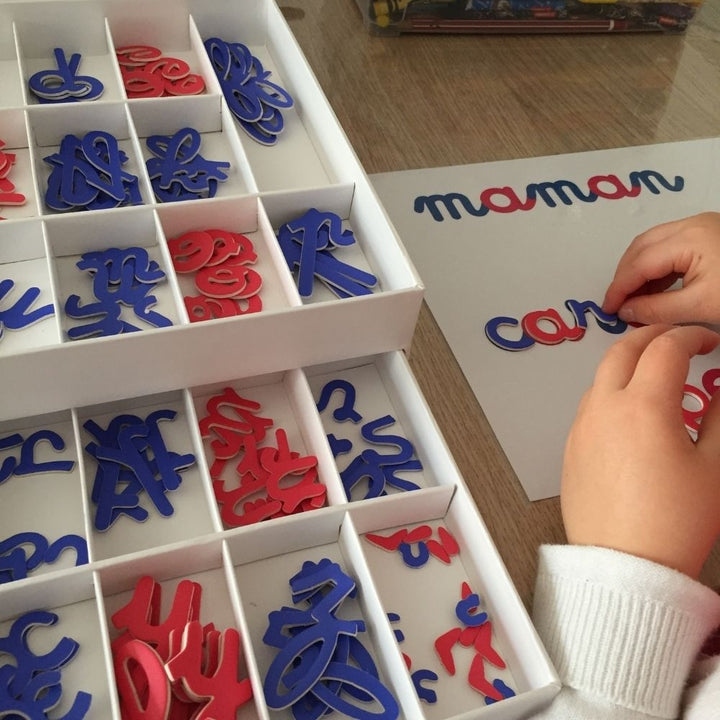 Mon alphabet mobile Montessori - lettres mobiles 3/6 ans - Eveil Montessori Maroc