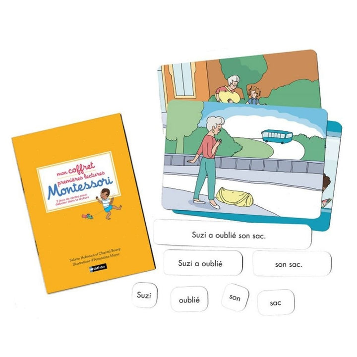 Mon coffret jeux premières lectures Montessori - dès 5 ans - Eveil Montessori Maroc
