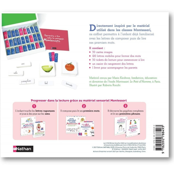 Mon coffret de lecture Montessori 3/6 ans - Eveil Montessori Maroc