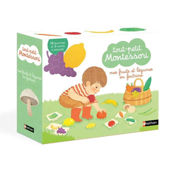 Tout-petit Montessori - Les fruits et légumes - Dès 15 mois - Eveil Montessori Maroc