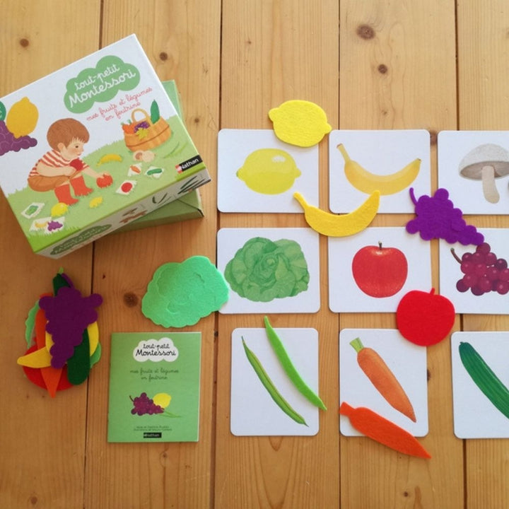 Tout-petit Montessori - Les fruits et légumes - Dès 15 mois - Eveil Montessori Maroc