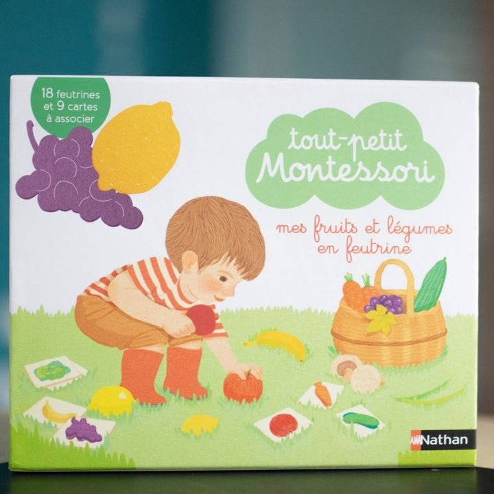 Tout-petit Montessori - Les fruits et légumes - Dès 15 mois - Eveil Montessori Maroc