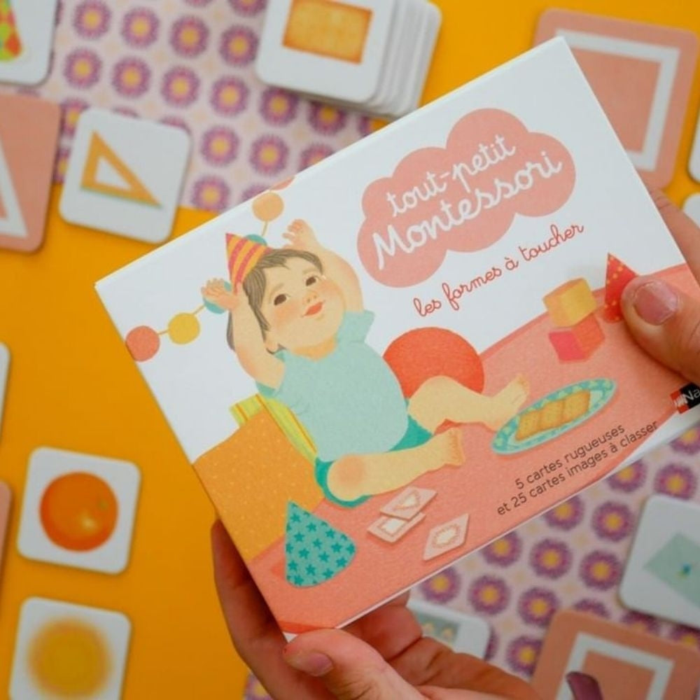 Tout-petit Montessori - Les formes à toucher - Dès 15 mois - Eveil Montessori Maroc