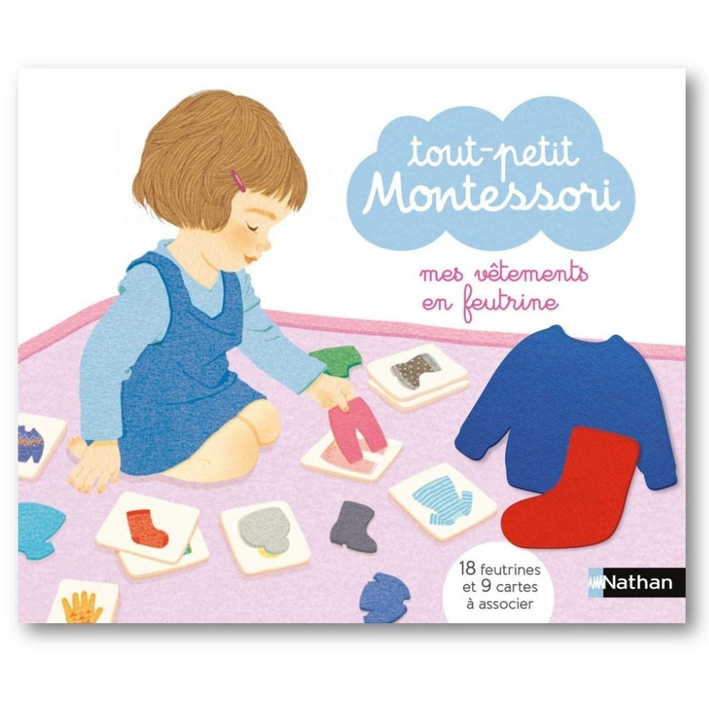 Tout-petit Montessori - Mes vêtements en feutrine - Dès 15 mois - Eveil Montessori Maroc