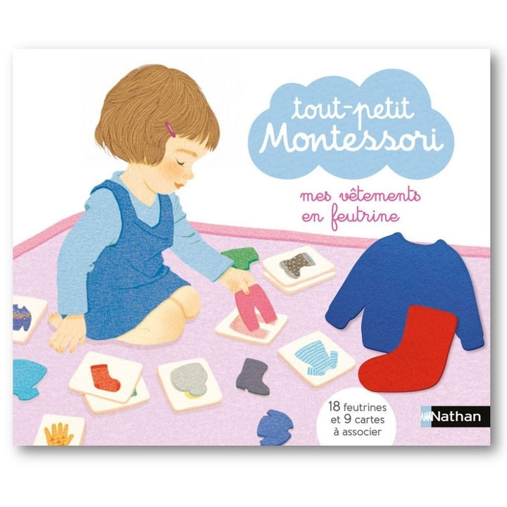 Tout-petit Montessori - Mes vêtements en feutrine - Dès 15 mois - Eveil Montessori Maroc