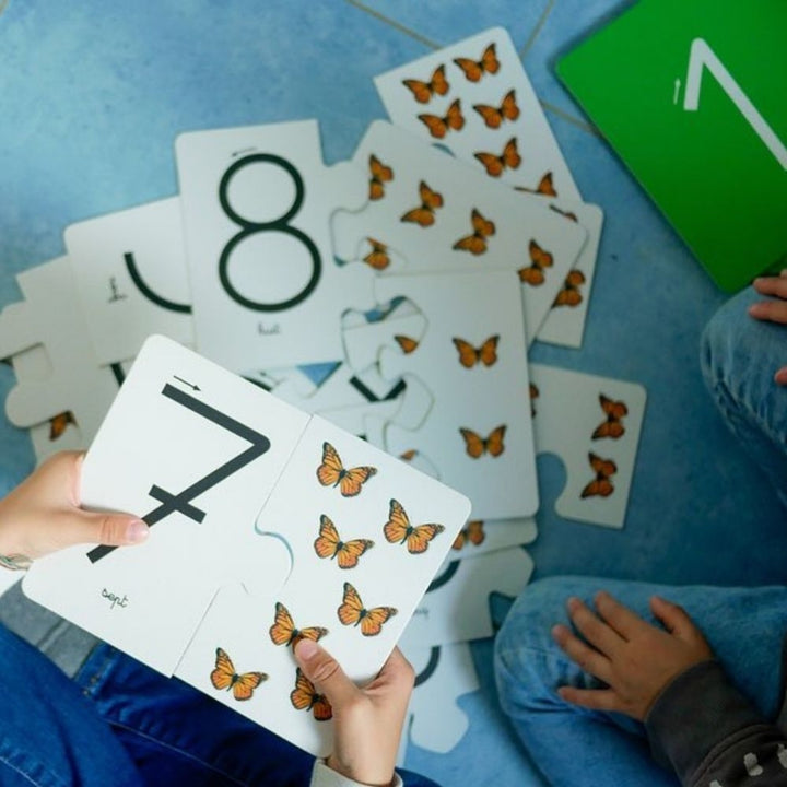 Coffret Mes Chiffres rugueux Montessori - Dès 3 ans - Eveil Montessori Maroc