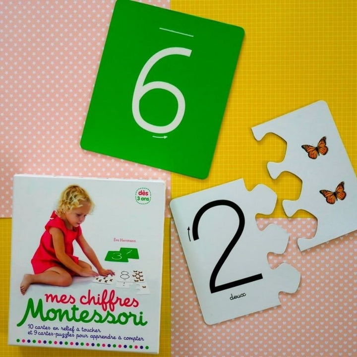 Coffret Mes Chiffres rugueux Montessori - Dès 3 ans - Eveil Montessori Maroc