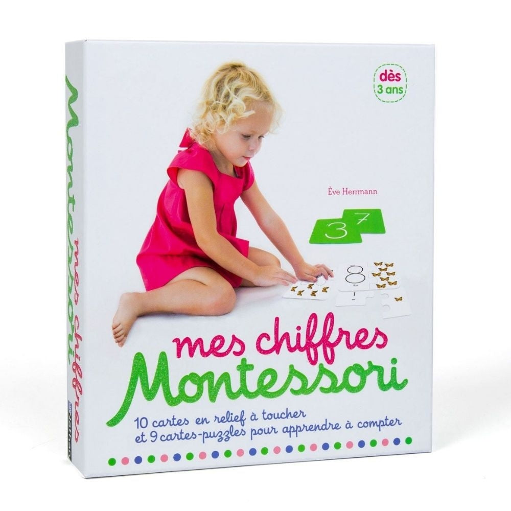 Coffret Mes Chiffres rugueux Montessori - Dès 3 ans - Eveil Montessori Maroc