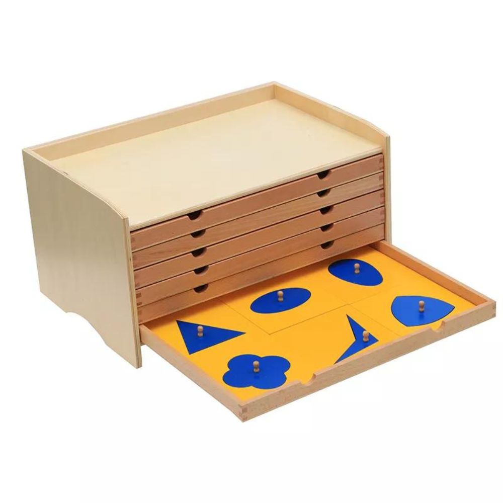 Cabinet de géométrie complet - Eveil Montessori Maroc