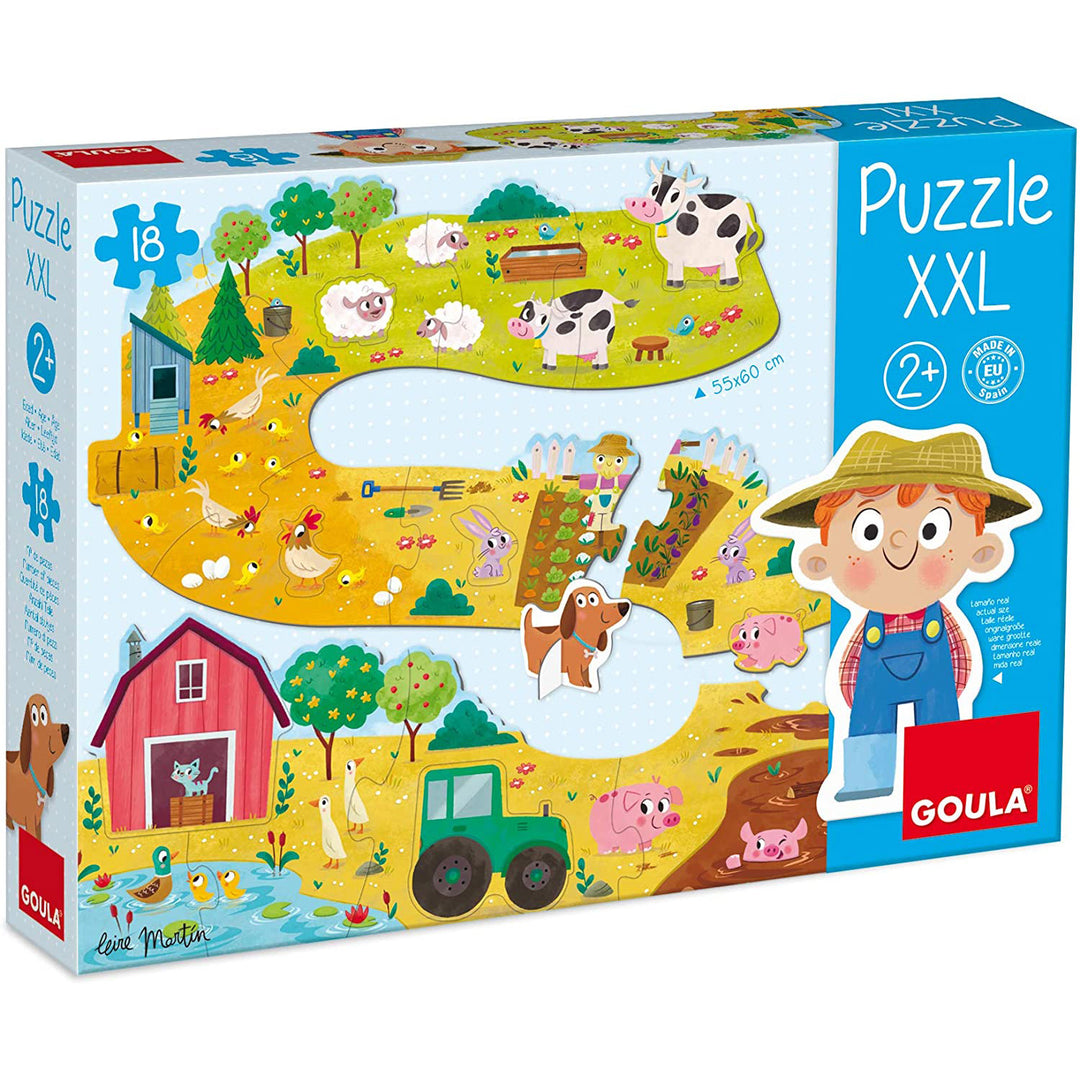 Puzzle XXL Ferme (18 pièces) - Eveil Montessori Maroc