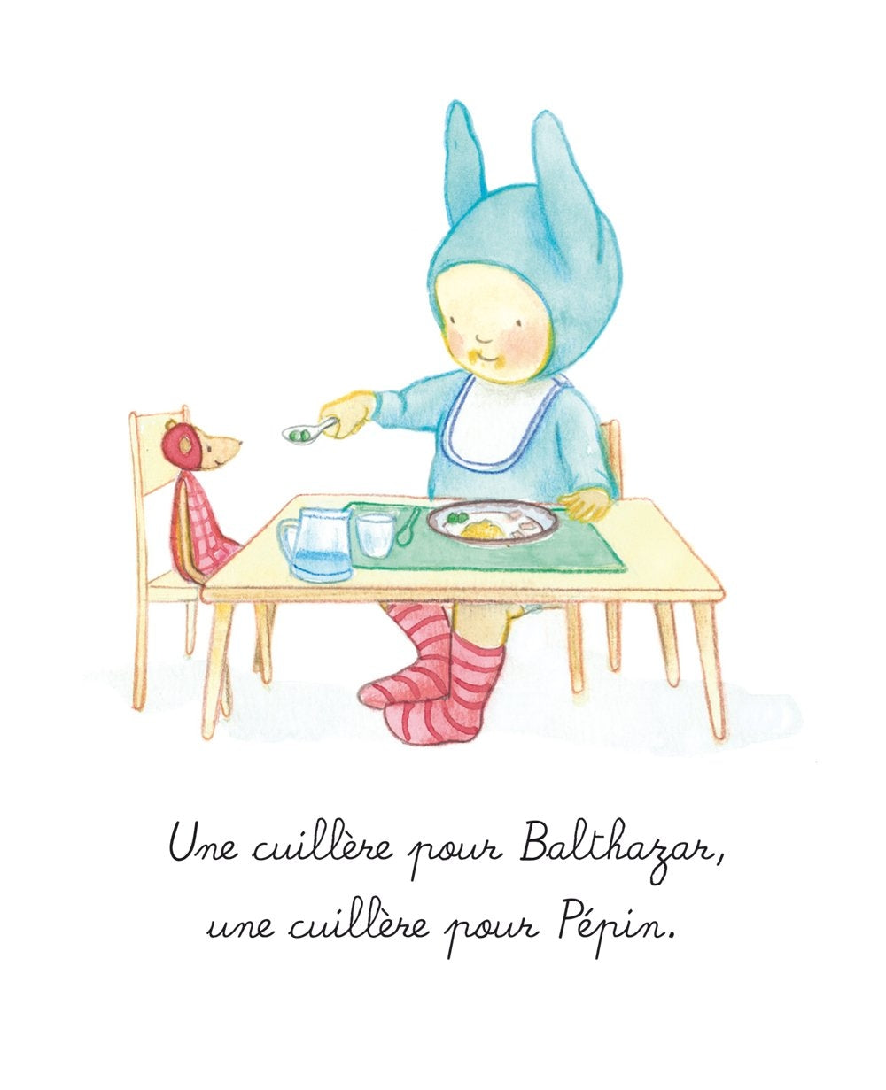 Bébé Balthazar - A table - Eveil Montessori Maroc