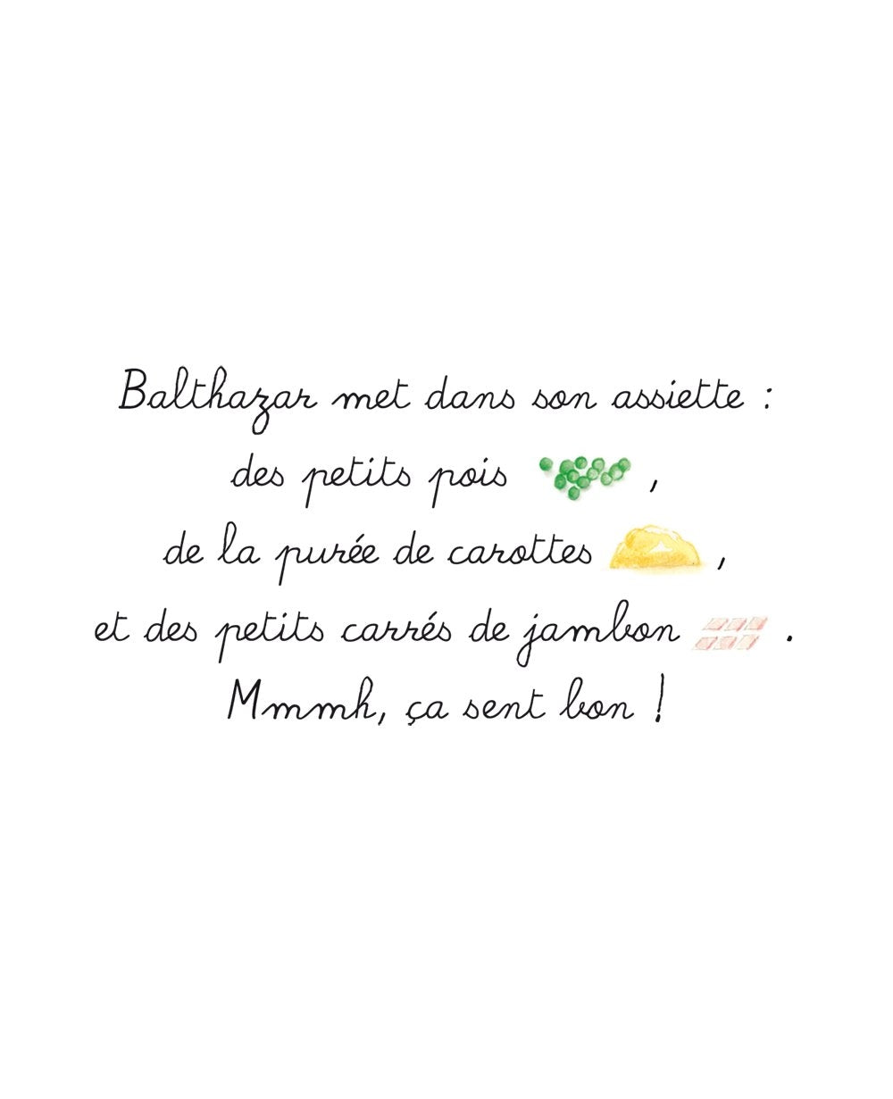 Bébé Balthazar - A table - Eveil Montessori Maroc