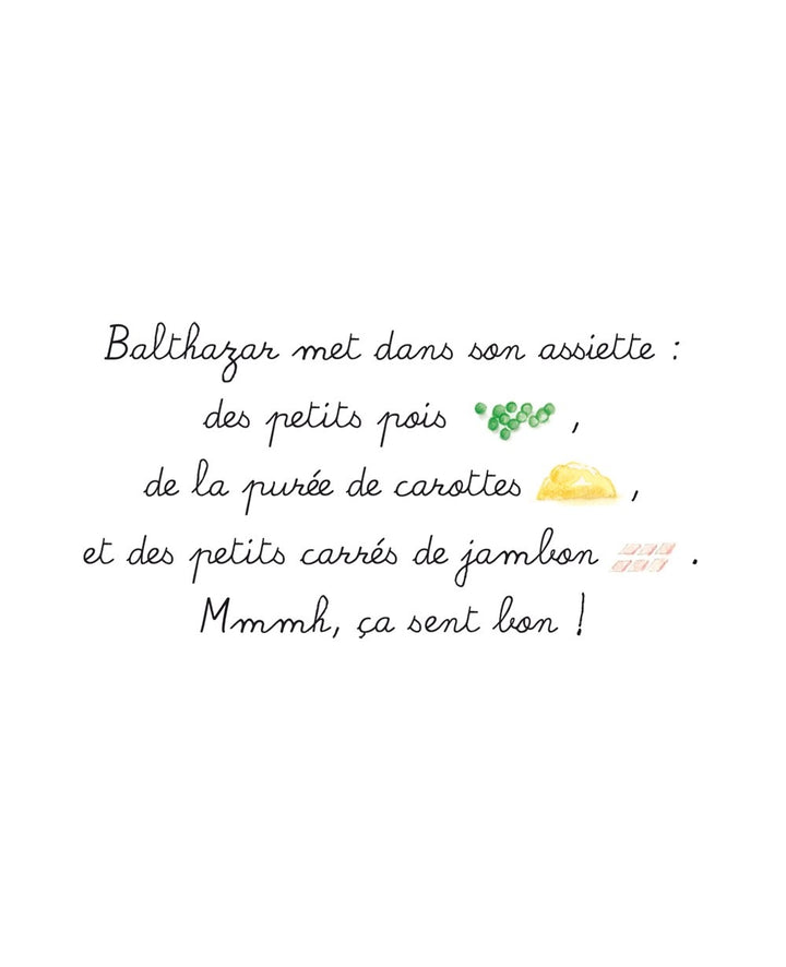 Bébé Balthazar - A table - Eveil Montessori Maroc