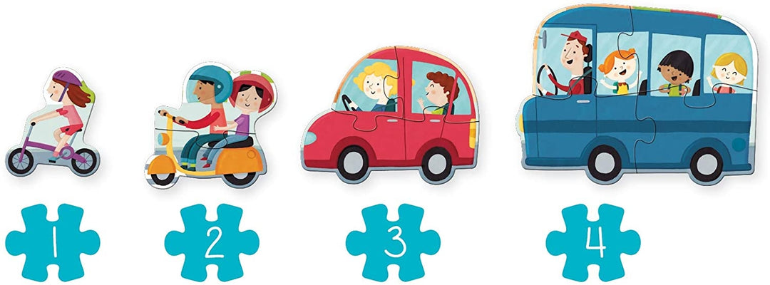 Puzzle XXL : Véhicules - Eveil Montessori Maroc