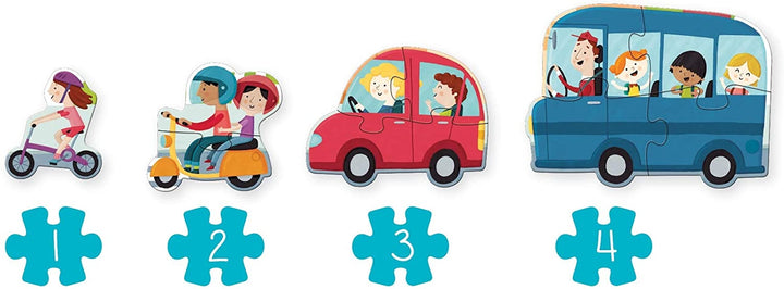 Puzzle XXL : Véhicules - Eveil Montessori Maroc