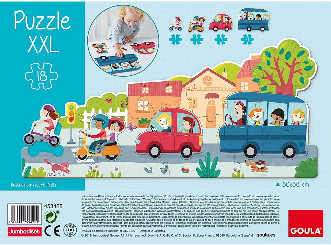 Puzzle XXL : Véhicules - Eveil Montessori Maroc