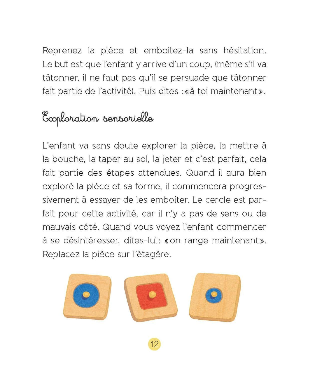 Tout-petit Montessori - Mes premiers encastrements - Dès 15 mois - Eveil Montessori Maroc