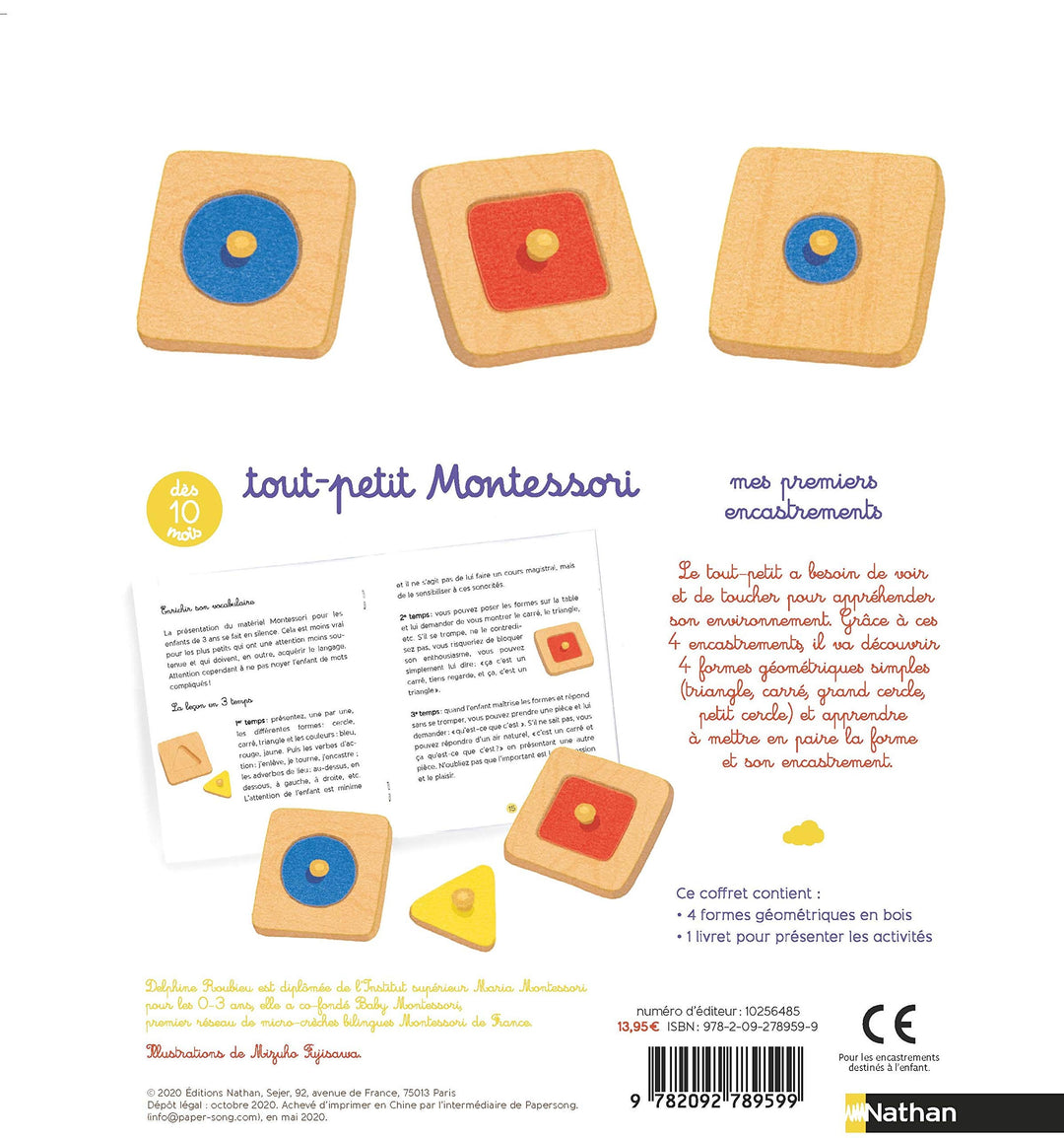 Tout-petit Montessori - Mes premiers encastrements - Dès 15 mois - Eveil Montessori Maroc
