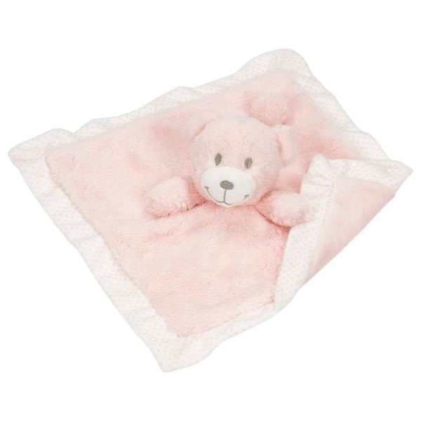 Doudou ours (rose) - Eveil Montessori Maroc