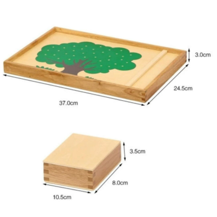 Jeu du Pommier Montessori - Eveil Montessori Maroc