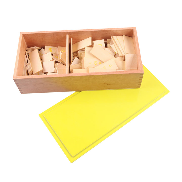 Boite des équations de la multiplication - Eveil Montessori Maroc