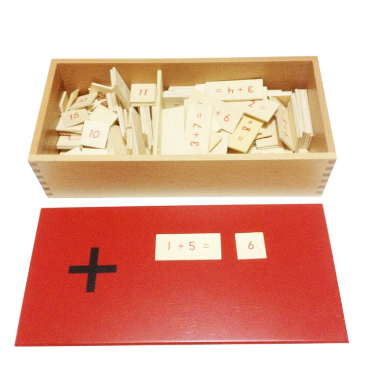 Boîte des équations de l'addition - Eveil Montessori Maroc