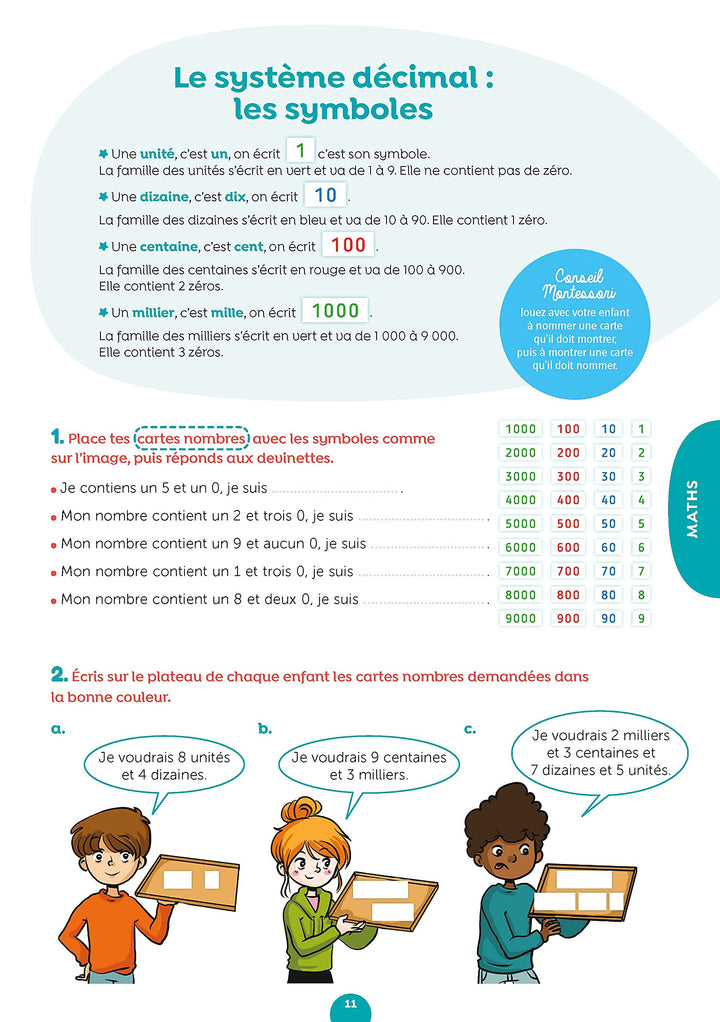 J'apprends facilement avec Montessori - CE1 - CE2 * Cahier - Eveil Montessori Maroc