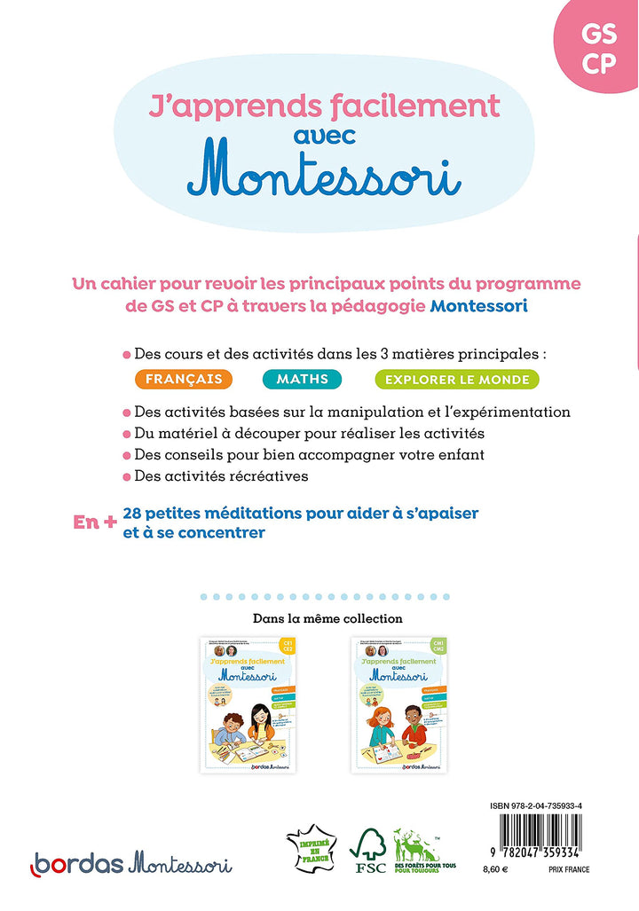 J'apprends facilement avec Montessori GS-CP - Eveil Montessori Maroc