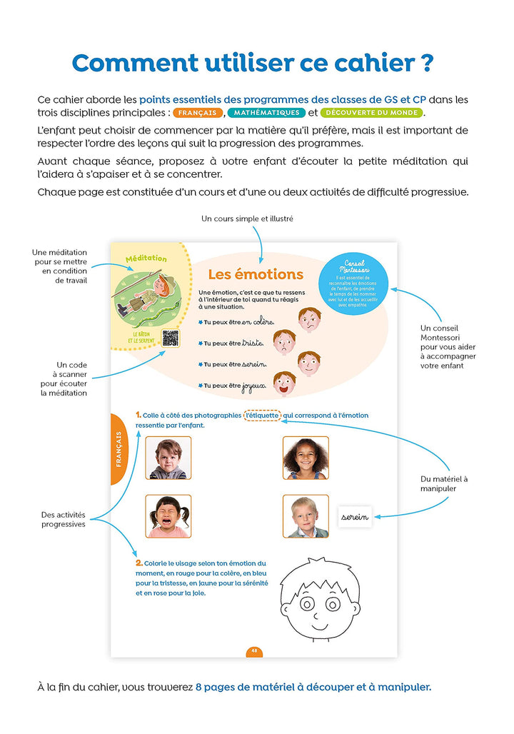 J'apprends facilement avec Montessori GS-CP - Eveil Montessori Maroc