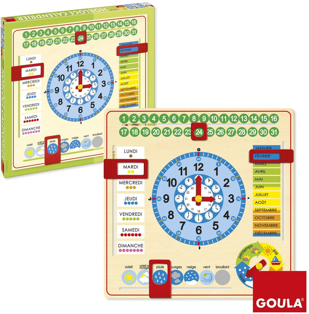 HORLOGE CALENDRIER - Eveil Montessori Maroc